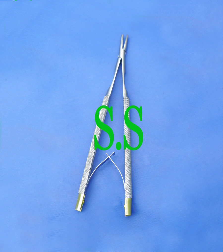 T/C Castroviejo Barraquer Needle Holder 5″ Without Lock Surgical Instruments