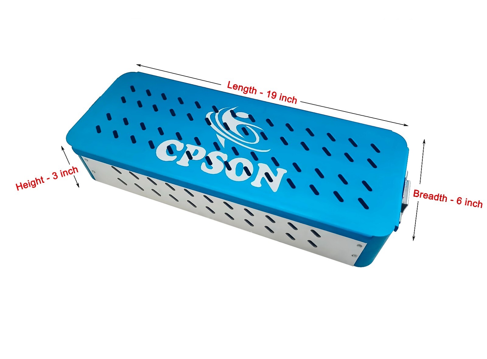 Aluminum Empty Case Box with silicon mat Veterinary Surgical Instrument