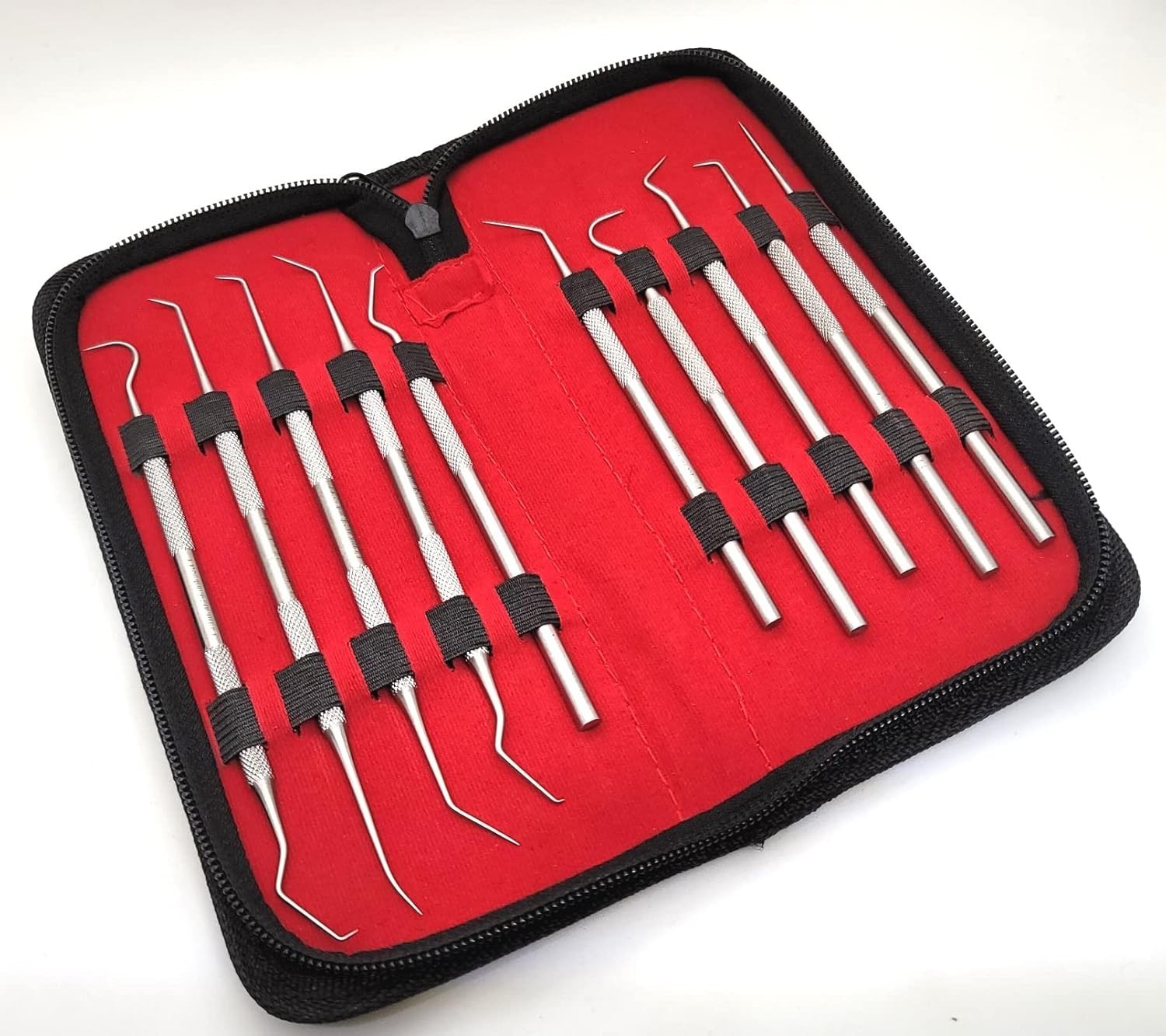 Set of 10 Stainless Steel Precision Micro Probe Set Combo, 5.5 inch- 6 inch Over