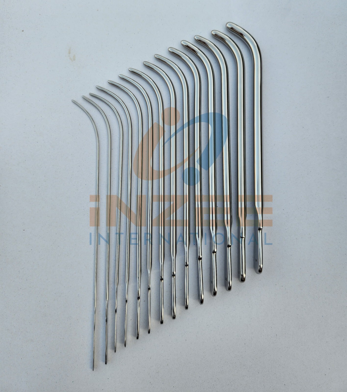 Guyon Urethral Bougies, Gynecology Dilators Urethral Sounds Set of 15 PCS By IZ