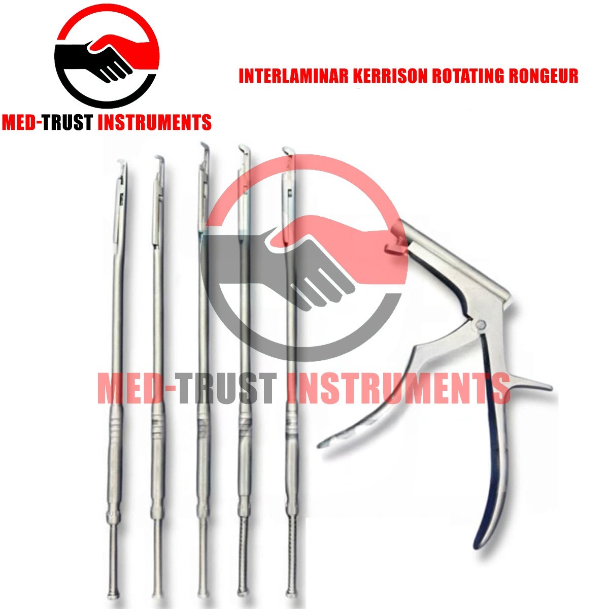 Kerrison Rotating Rongeur Set – Interlaminar Spine Orthopedic Instruments