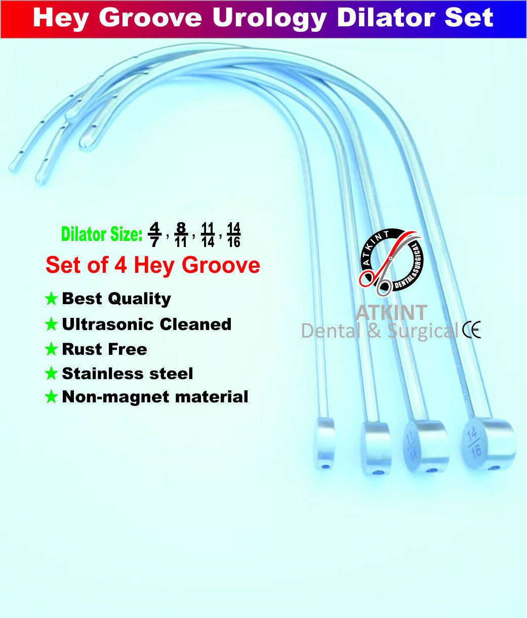 Hey Groove Urethral Dilator Set Urethroplasty Surgical procedure Instruments
