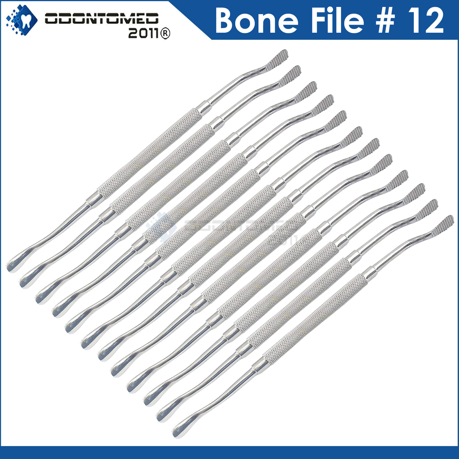 12 Bone File #12 Surgical German Quality Steel Dental Dentist Medica Instruments