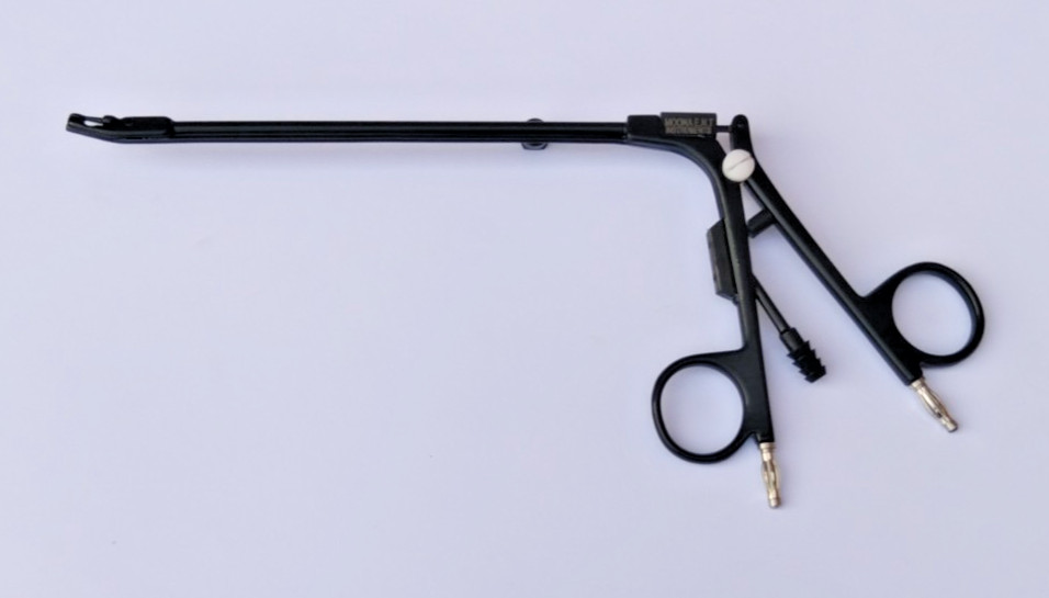 Karl Storz 461010 Stammberger Bipolar Forceps 15°Upturned Suction Channel 12.5Cm