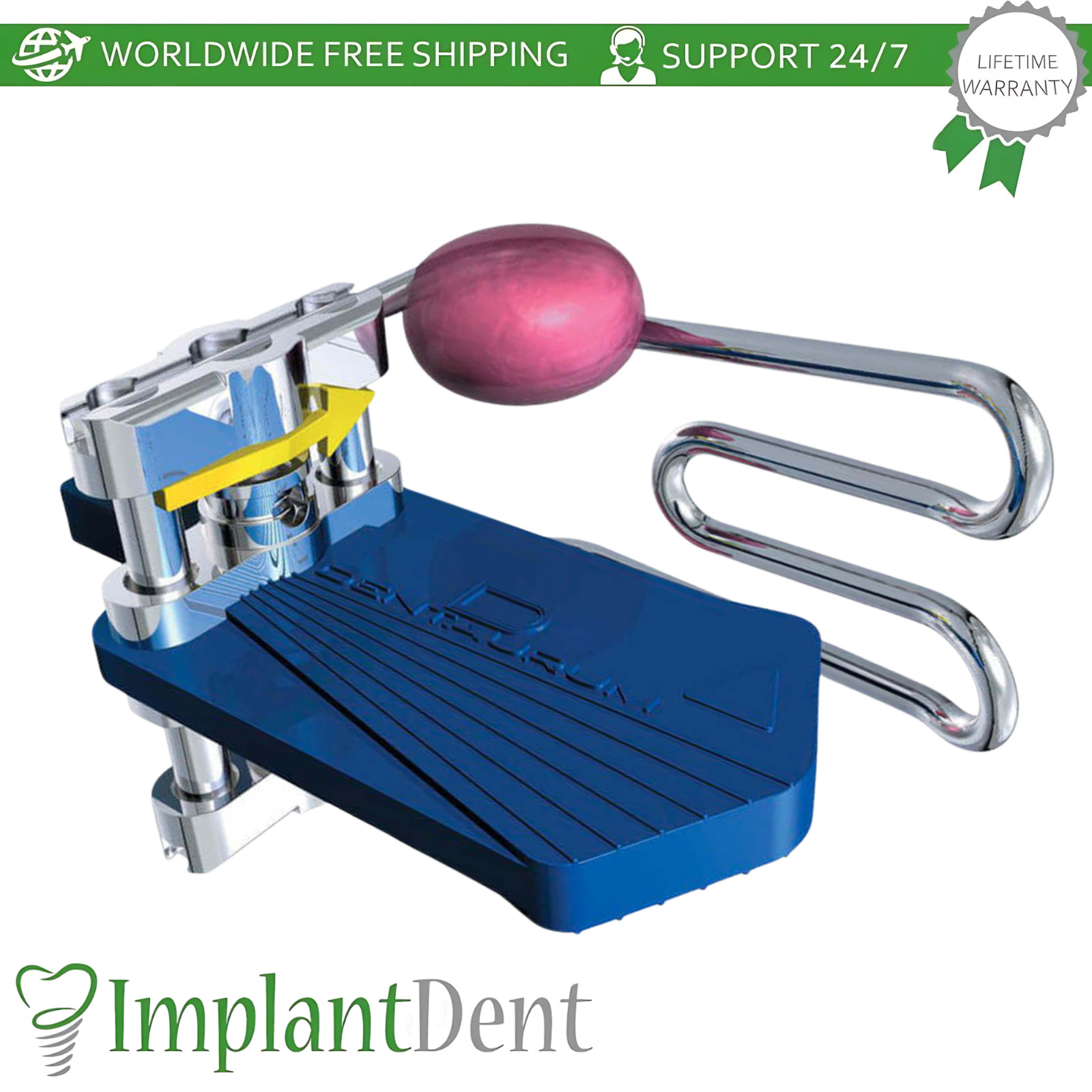 Forward Thrust Double Plate Screw With Guide Ridge And PaIataI Expansion Feature