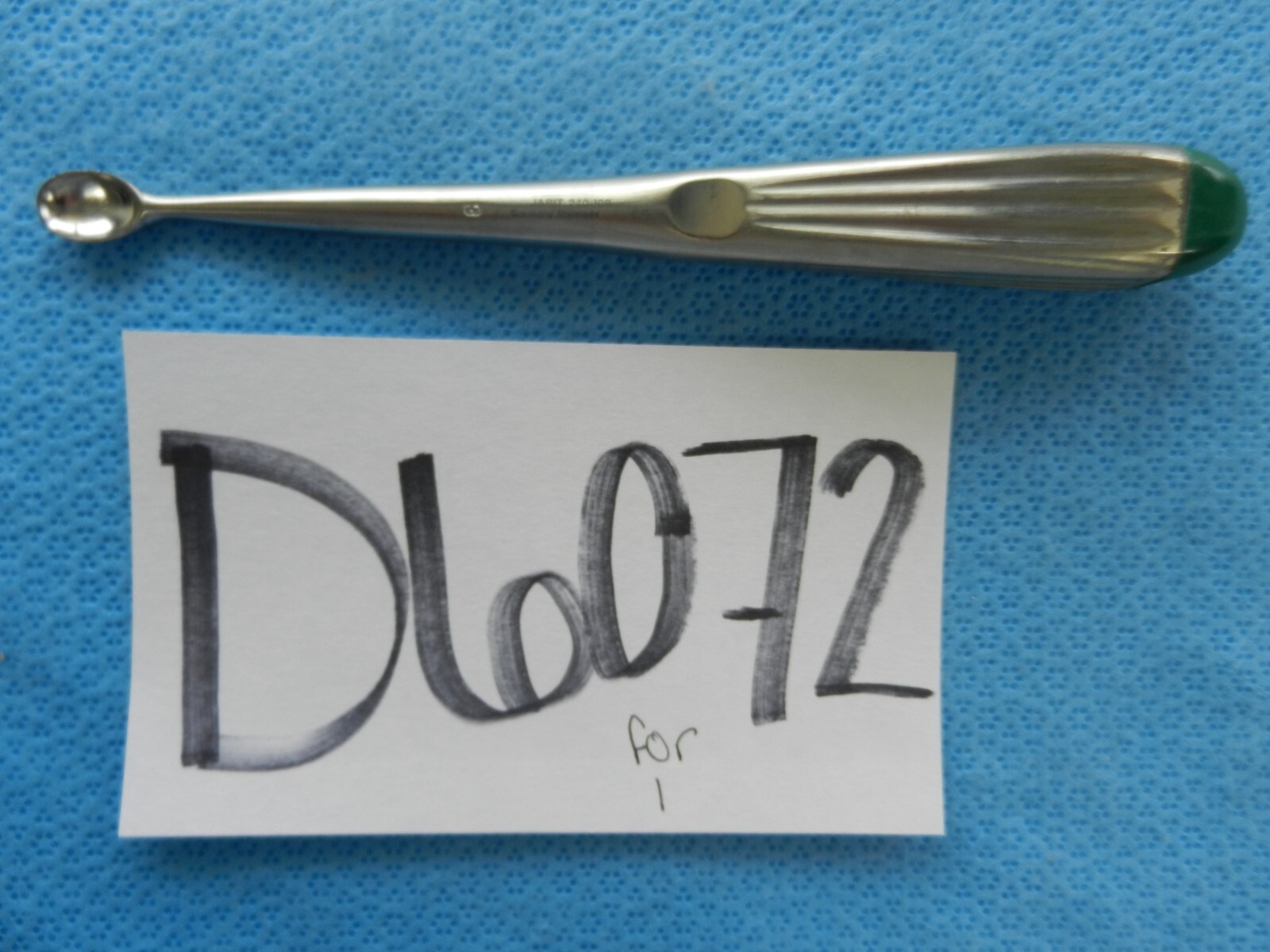 D6072 Jarit Bruns Orthopedic Straight Oval Cup Curette Size 6 17.1cm 240-108
