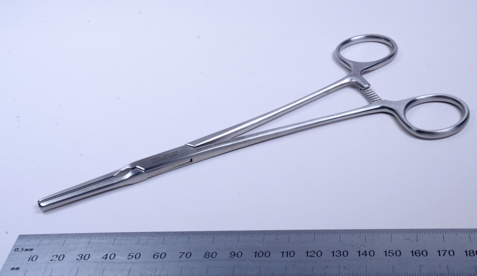 Jarit #320-233 Debakey Patent Ductus Clamp 7½” Cardio Grip Stainless Surgical