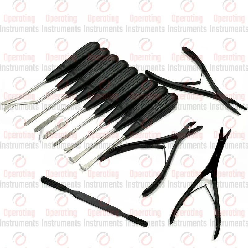 Rhinoplasty Preservation Instruments Set 13 Pieces Plastic Surgery Nose Surgery