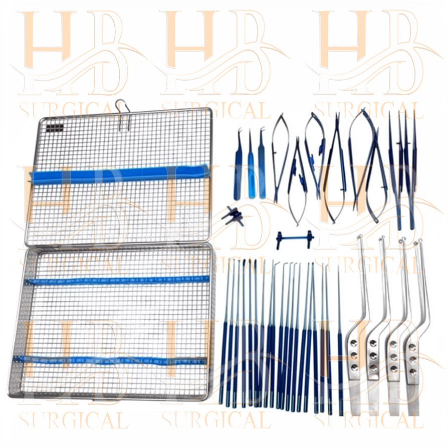 Micro surgery instruments set Neuro Surgical Titanium coated Instrument