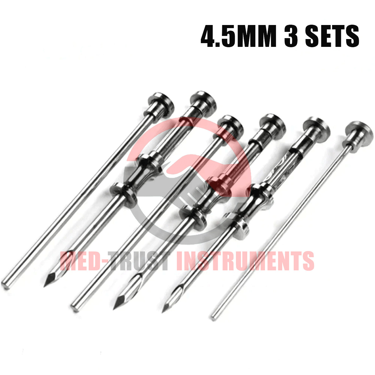 3 sets HRT Trocar 4.5mm Hormone Replacement Pellet Insertion Trocars
