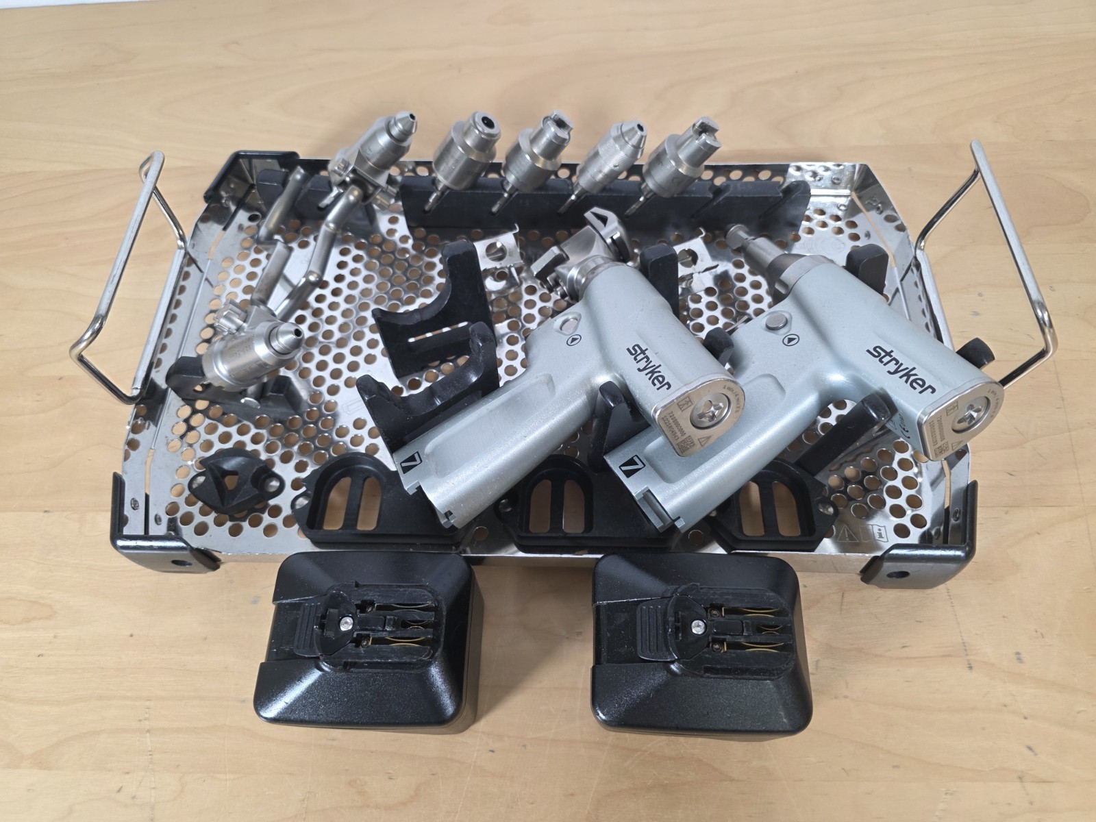 Stryker System 7 Set 2 Handpieces With Batteries/Attachments