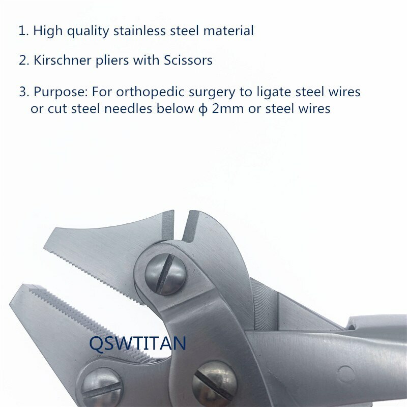 Orthopedic Flat Nose Pliers k wire Cutter with scissors Orthopedic Instruments