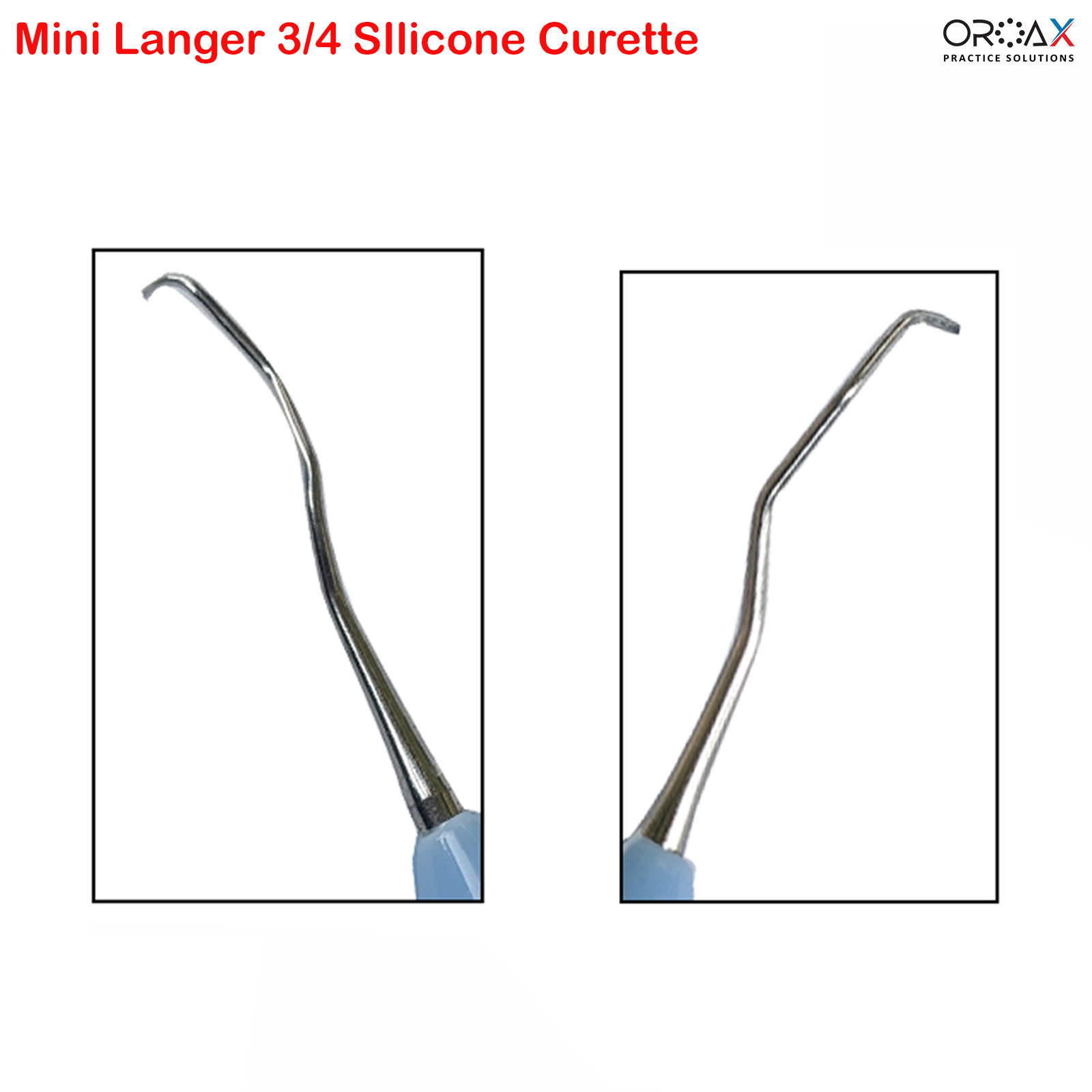 Dental Mini Langer Curette 3/4 Silicon Handle Universal Curettes & Scalers