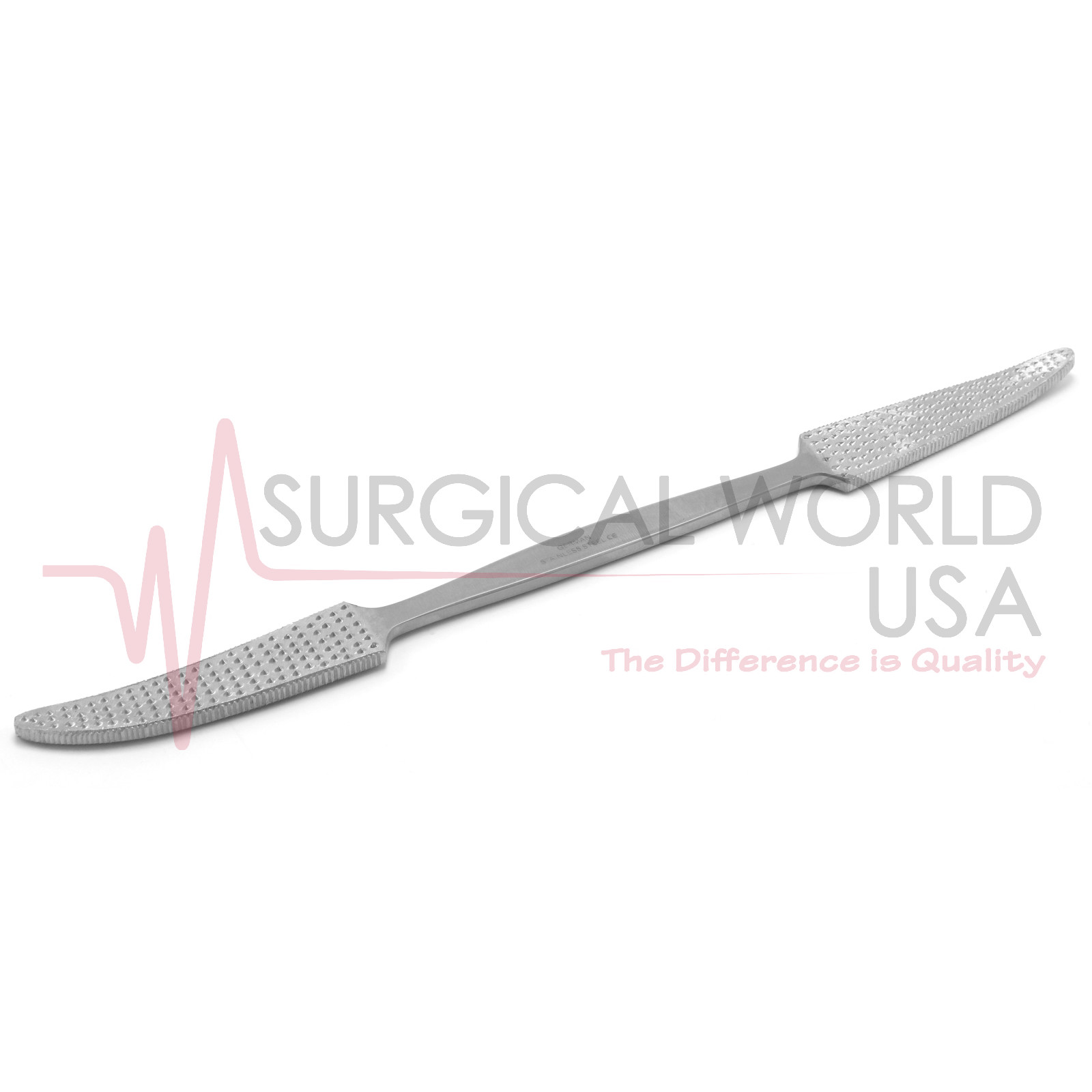 Putti Bone Rasp 10.5” Orthopedic Surgical Instrument Flat Tapered Curved Blade