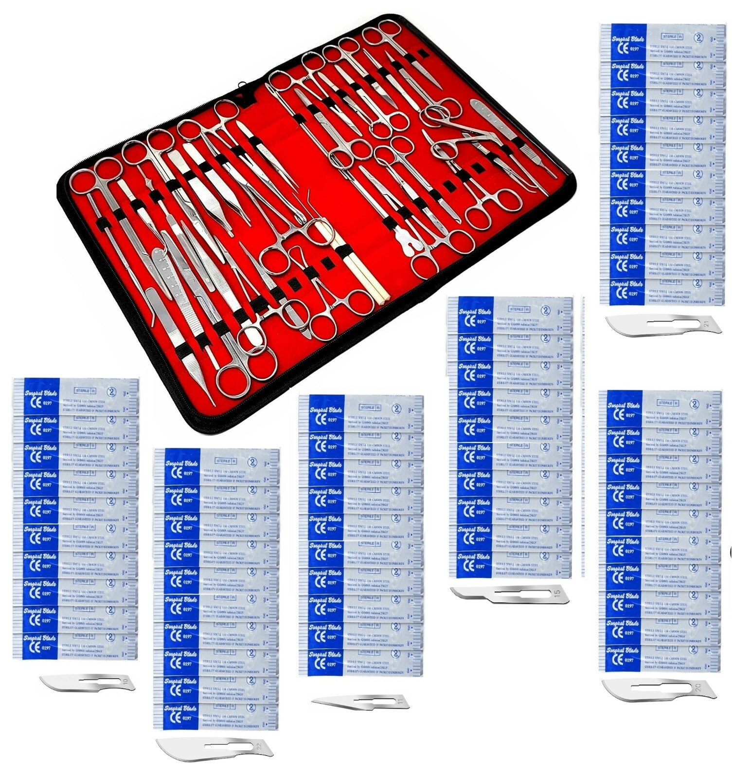 NEW PREMIUM 157 PC MINOR SURGERY SUTURE SET SURGICAL INSTRUMENTS KIT-ALL IN ONE