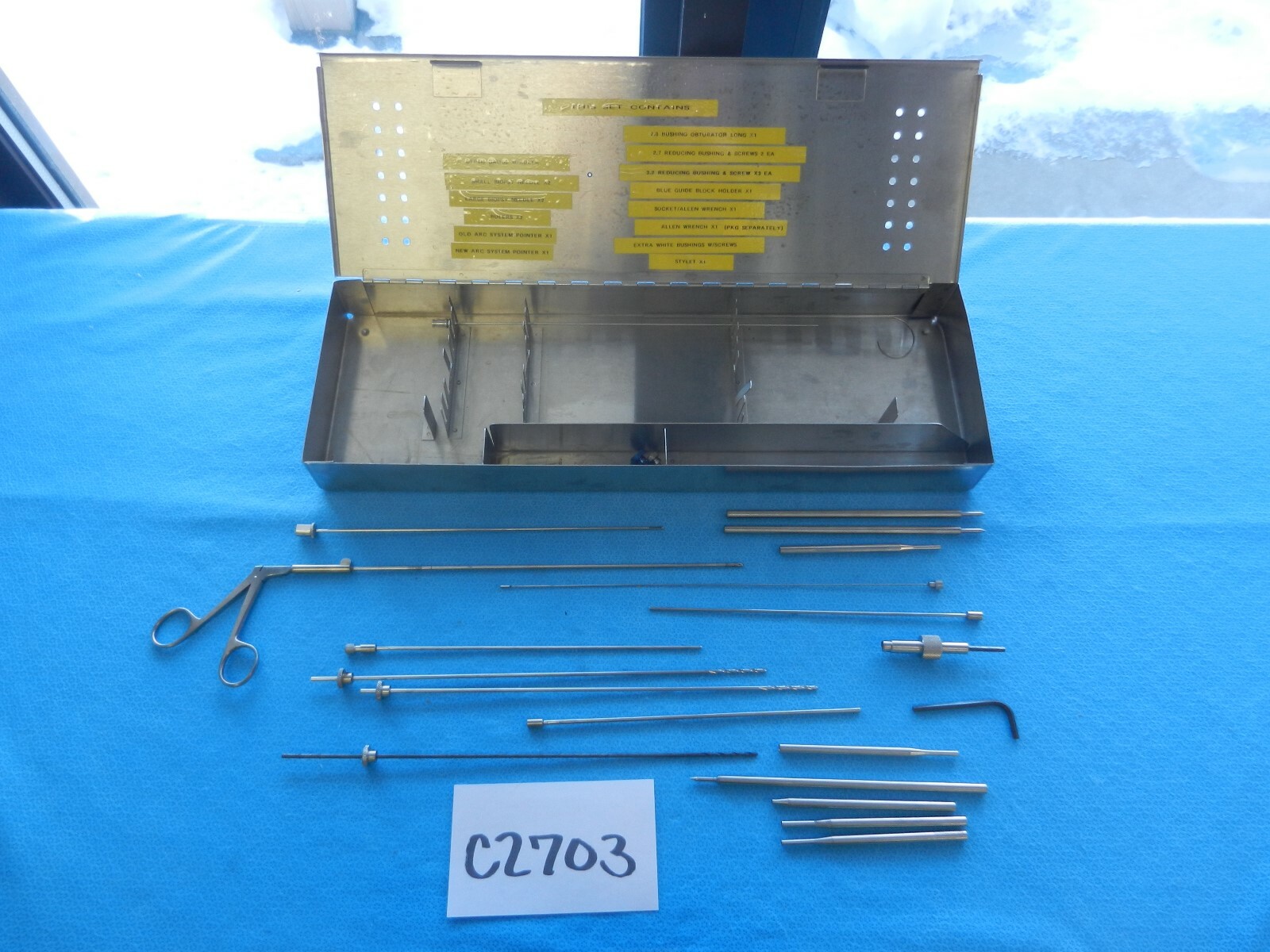 Radionics Dyonics Surgical Neuro Gildenburg Electrode Kit W/ Case