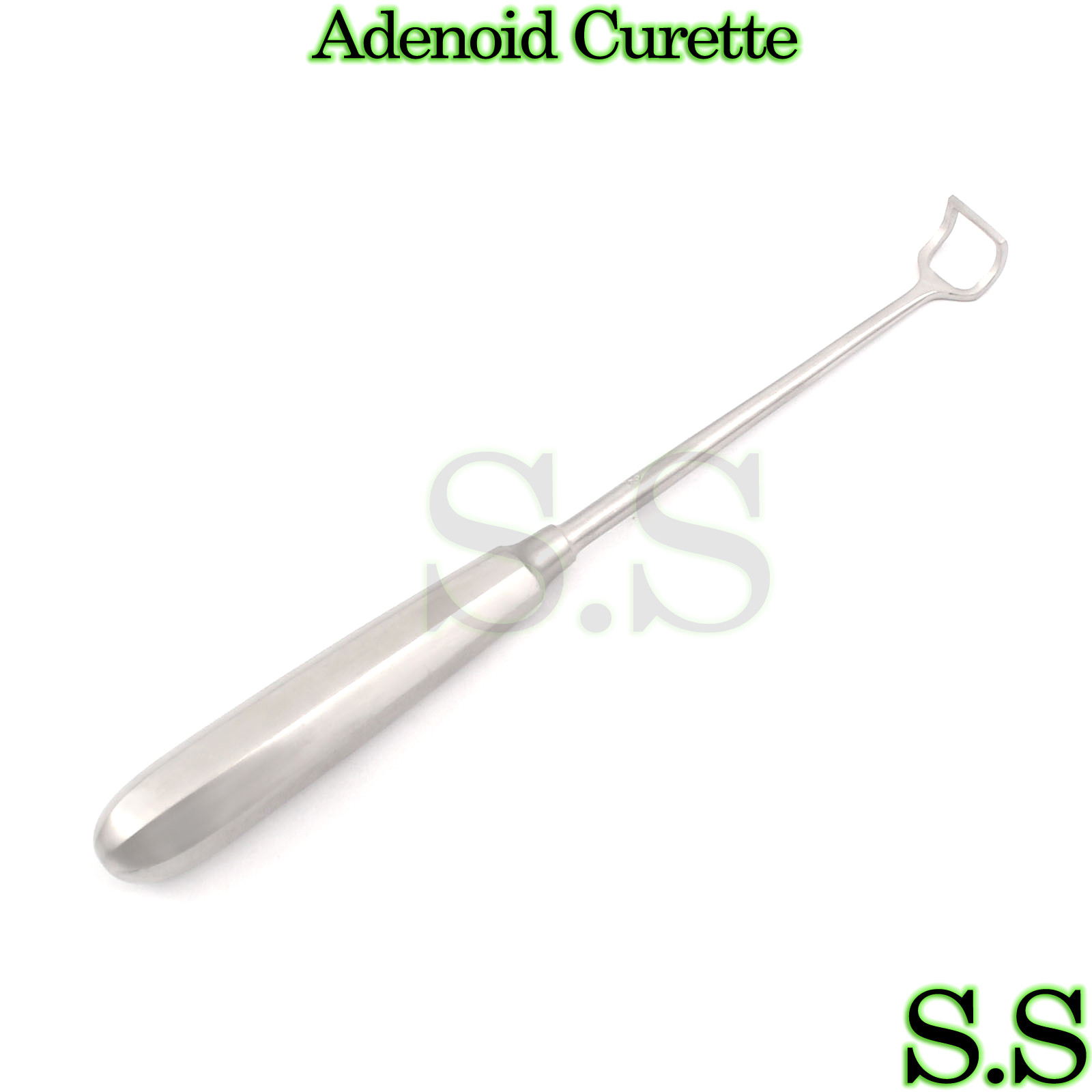 ADENOID CURETTE 8-1/2″ (21.6CM), SIZE 2,15 mm wide blade