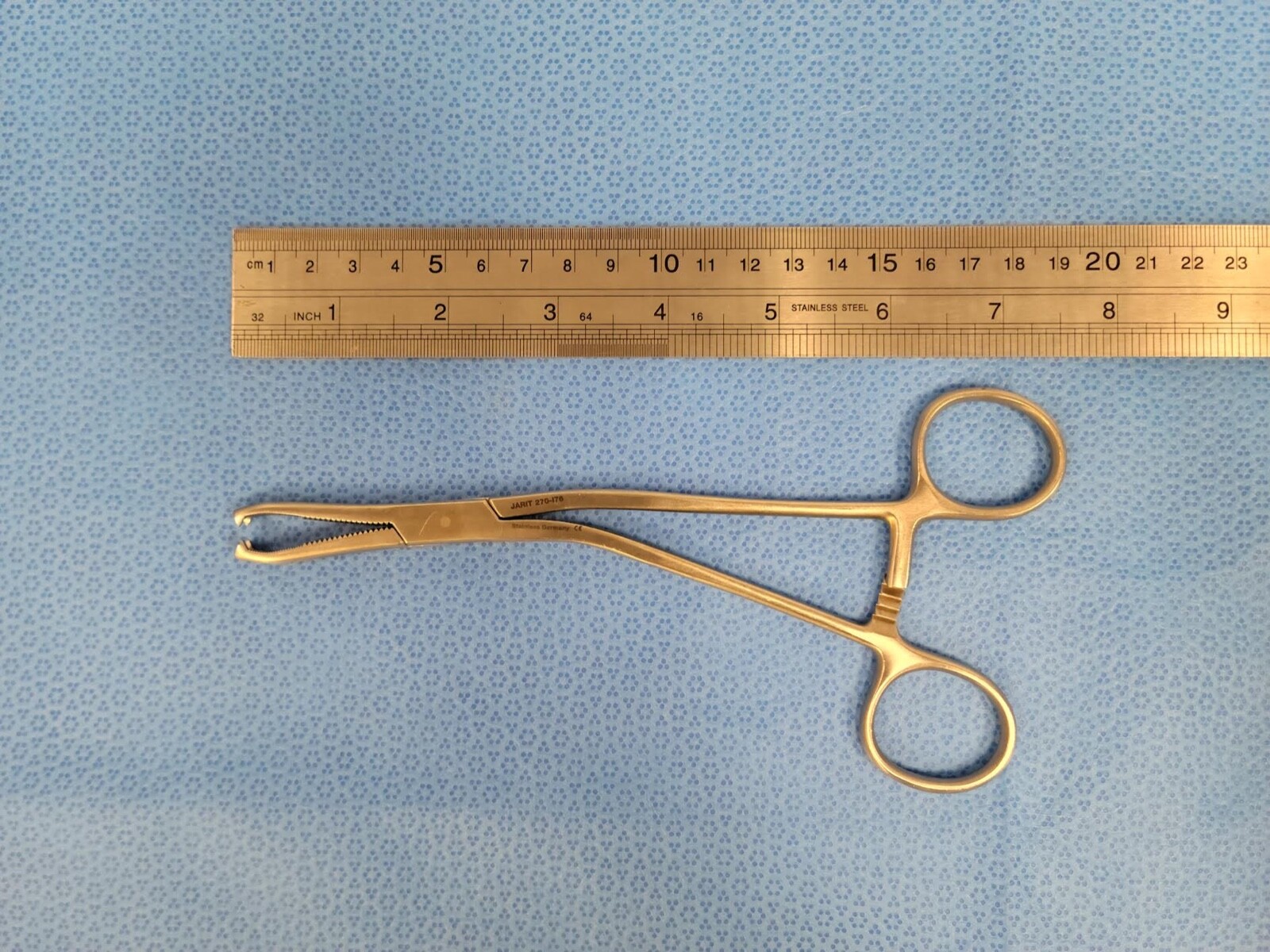 Jarit 270-176 Surgical 7 1/2″ Angled Dingman Cartilage Clamp Orthopedics