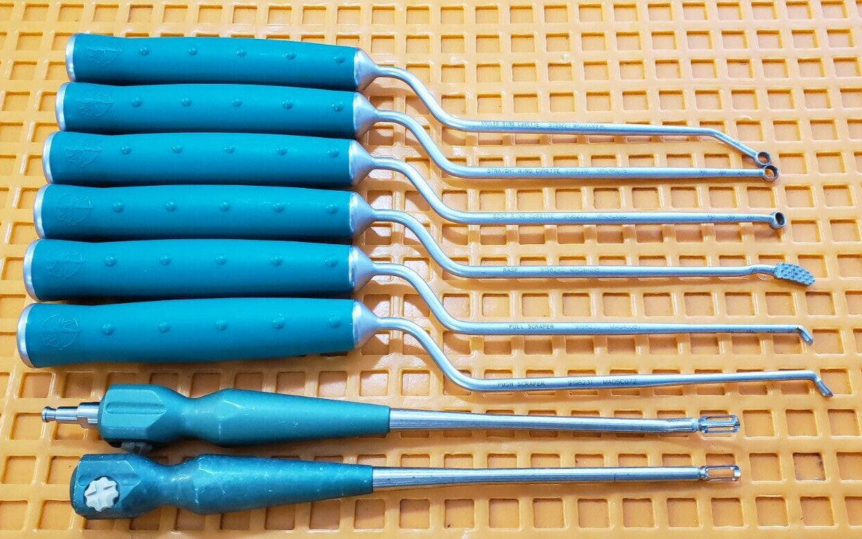 Medtronic SOFAMOR DANEK 9198220 Orthopedic Neuro Surgical Curette Set of 8