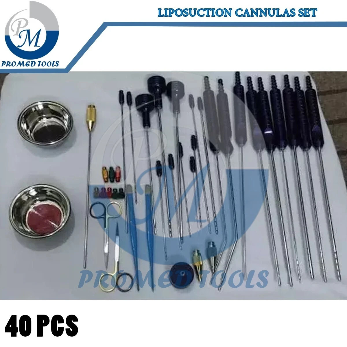 Liposuction cannulas Set of 40 pcs Surgical Instruments Set