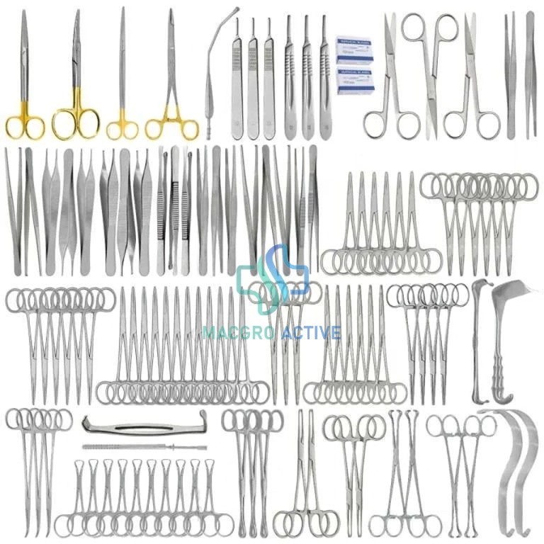 108 Pcs Basic Laparotomy Surgical Instruments Set – German Grade Stainless Steel