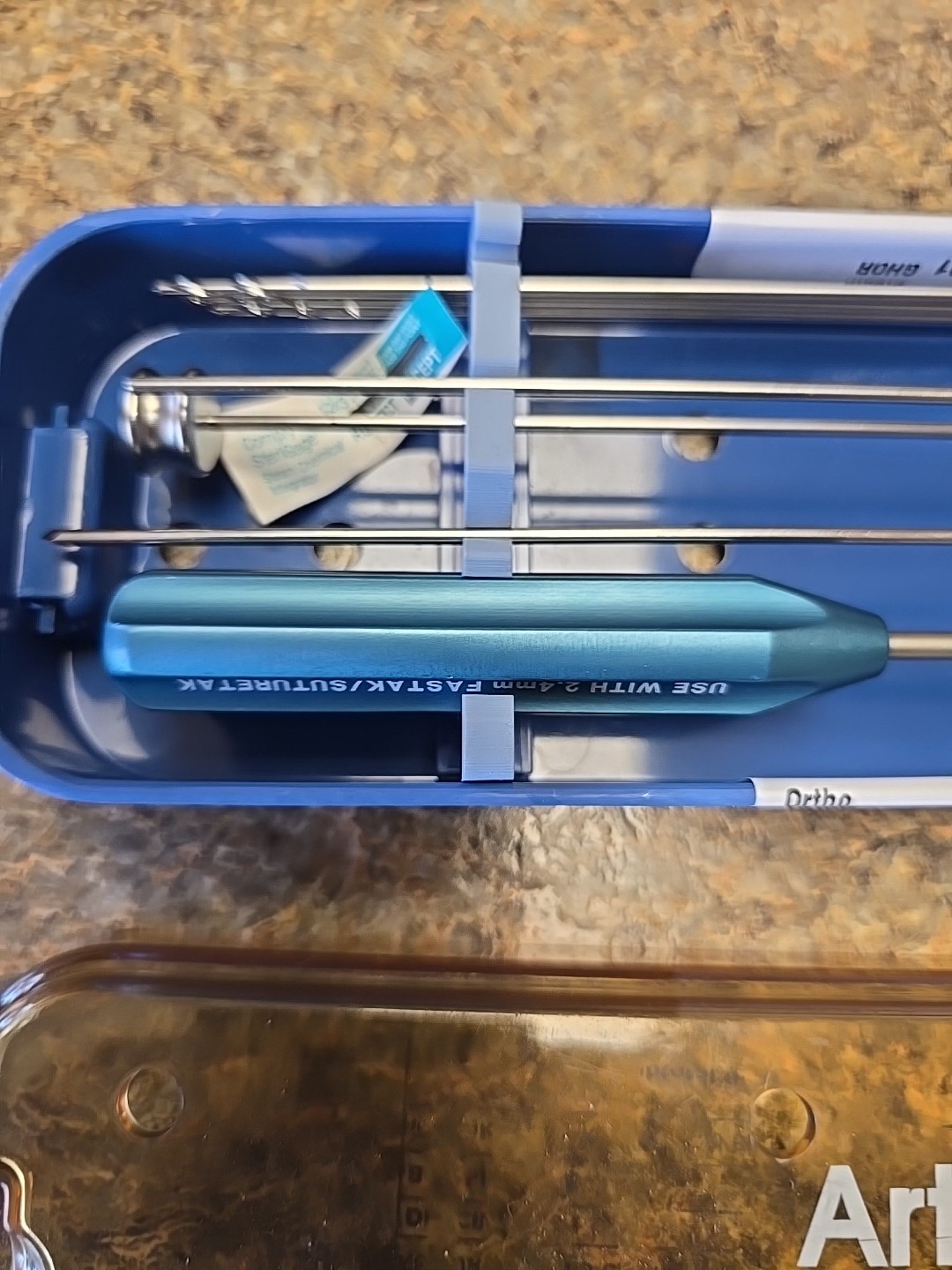 ARTHREX AR-193424S 2.4MM Suture Tak Instruments W/ AR-1934 Case