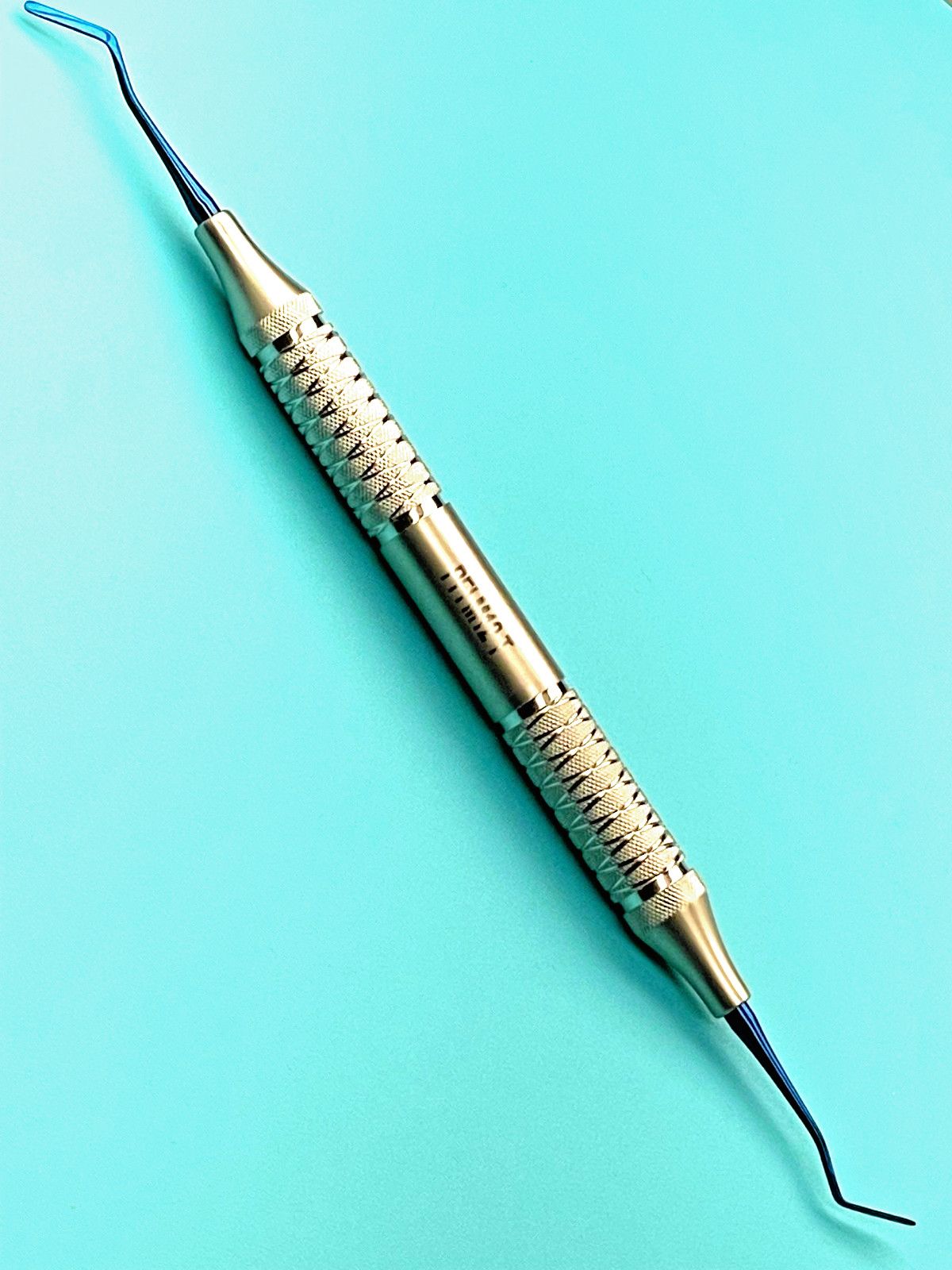Set of 3 Dental Plastic Filling Instruments PFI M12 T, Titanium Blue Coated Tips