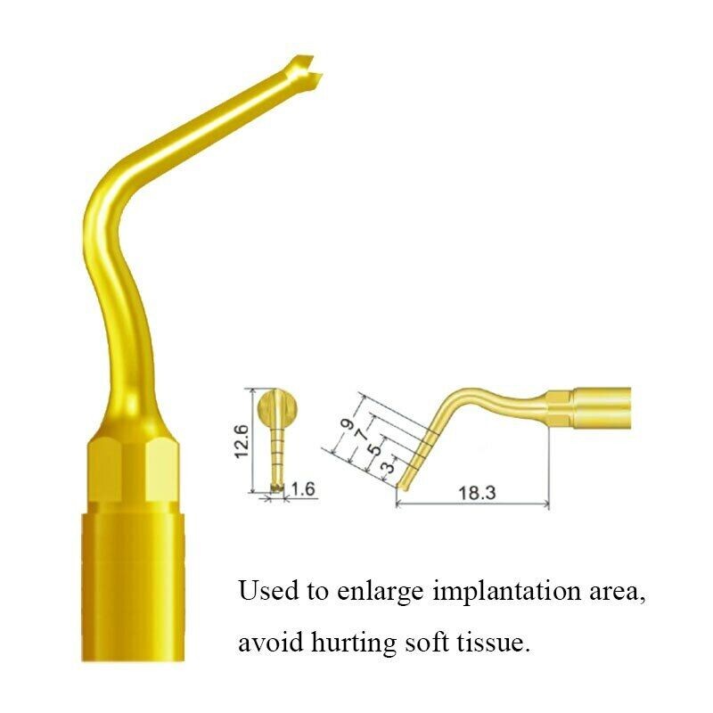 Woodpecker 1pc Dental Perio Bone Surgery Tips UI1 for US-II LED AI-SURGERY