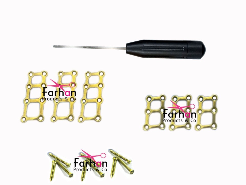 Finger Mini 6 25mm & 8 38mm Hole Plates & Cross head Screw 49 Pcs TT G5