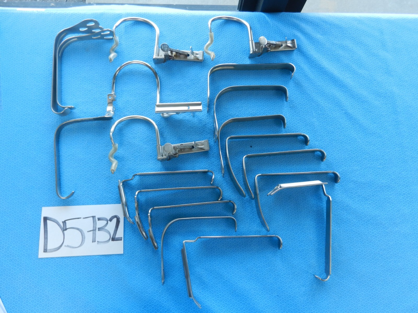 D5732 Storz W. Lorenz Pilling Jarit ENT Mouth Gag Retractor Set