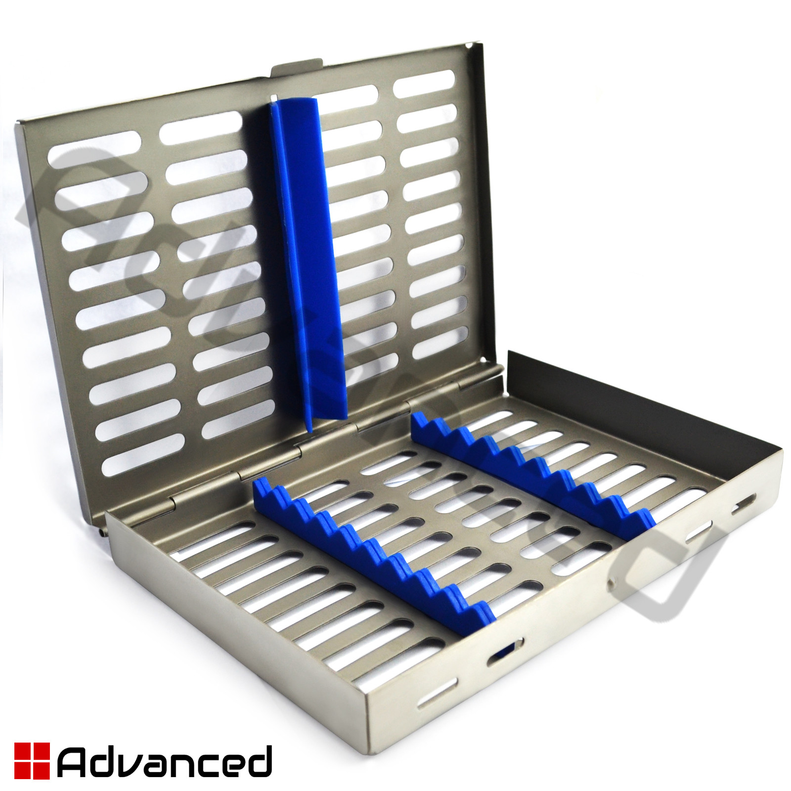 10 Pcs Cassette For Instruments Dental Autoclave Sterilization Tray Racks Box CE