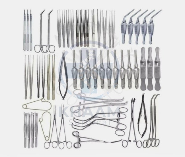 Major Vascular Surgery Specialty Surgical Instruments 61 Pcs Set