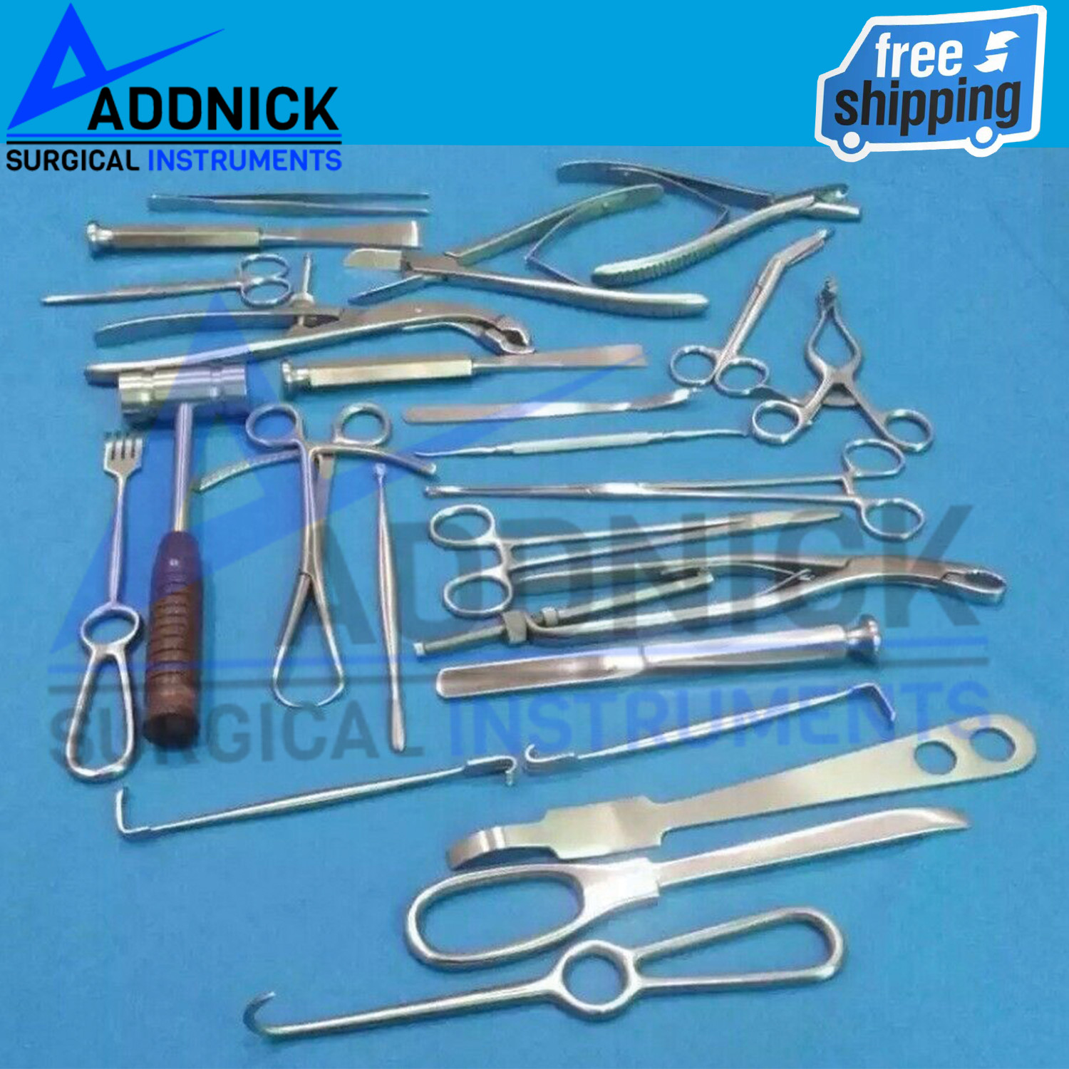 Basic Orthopedic Surgery Set of 25 Pieces Surgical instruments