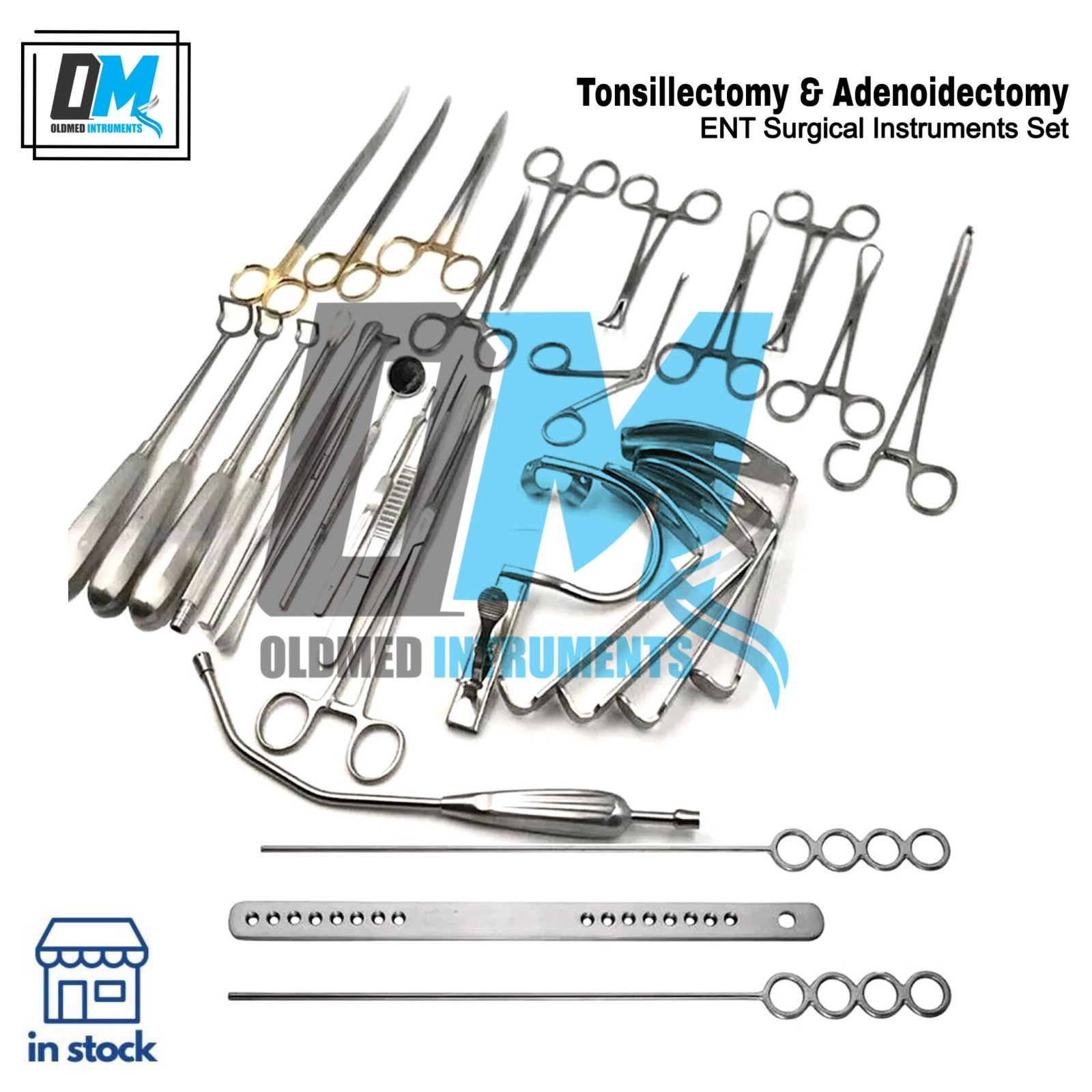 Tonsillectomy and Adenoidectomy 30 pcs kit Surgical Instruments Set