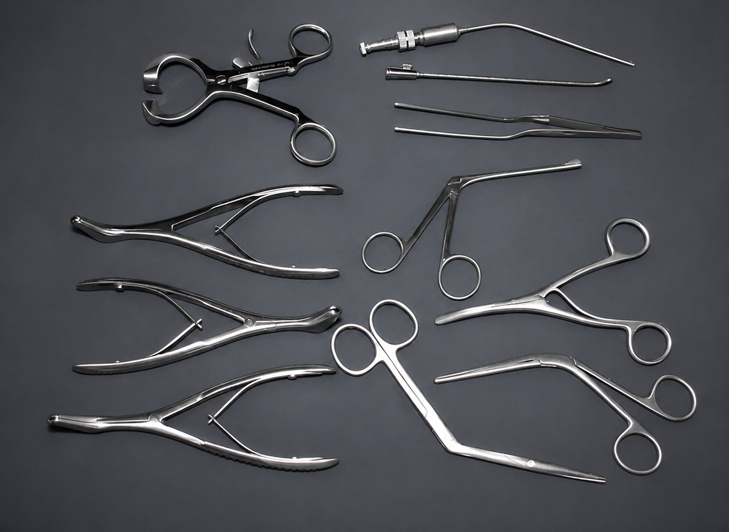 ENT Diagnostic & Surgical Instruments Set Of 11 Pcs Stainless Steel