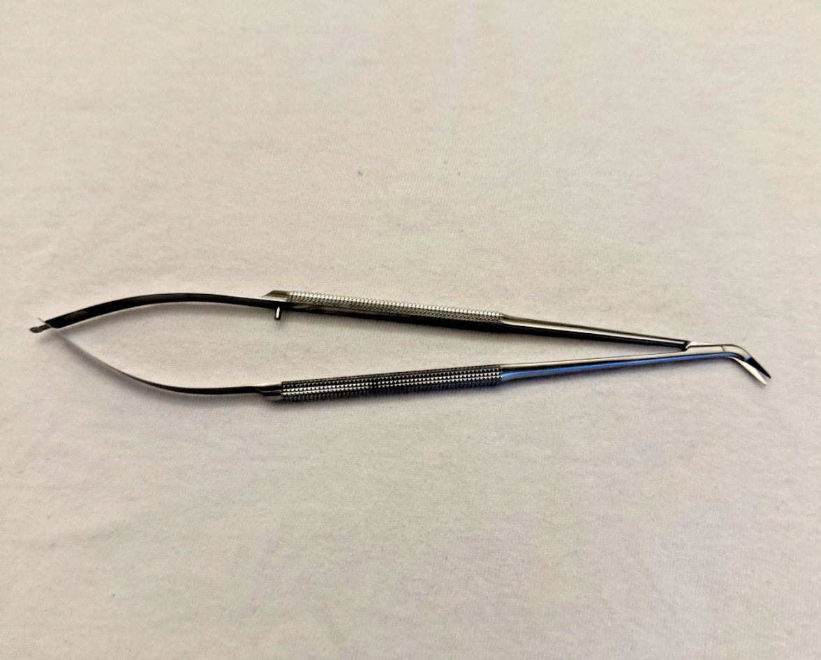 Jarit 310-305 You-Potts Scissor Fine, Round Handle,10mm Blades, 45° Angle 182 mm