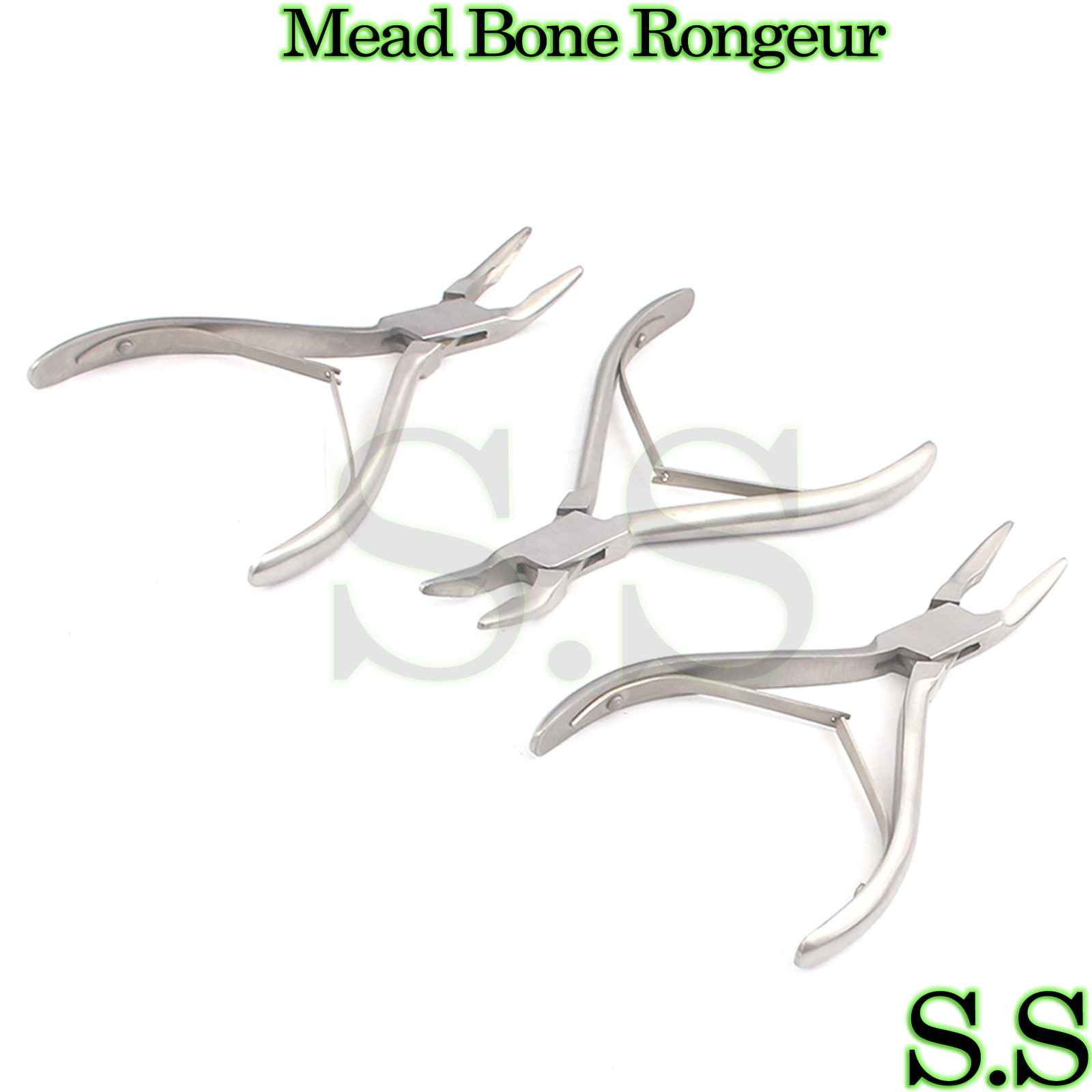 3 Pieces Mead Bone Rongeur Surgical Orthopedic Instruments