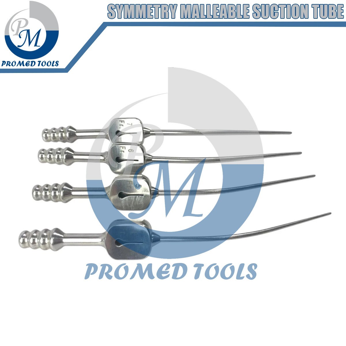 Symmetry Malleable Suction Tube Fukushima Style, set, 4, 5, 6, 7 Fr