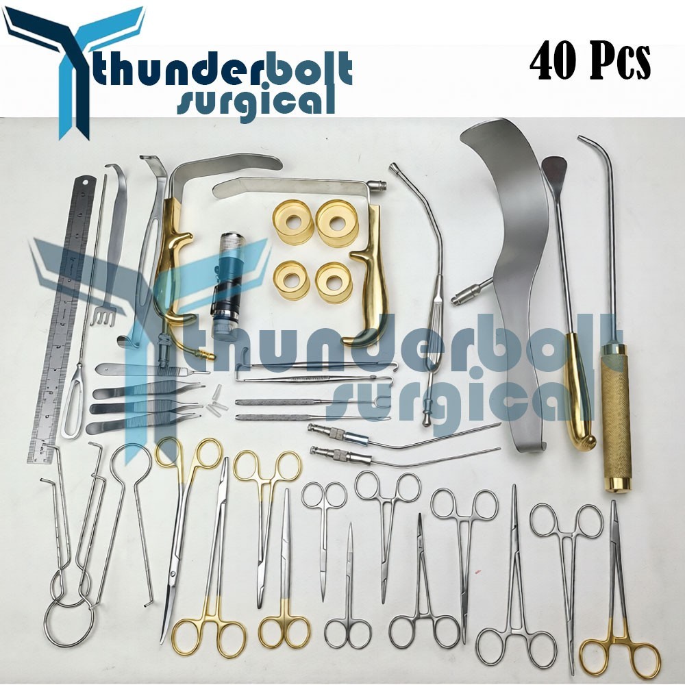 Breast Augmentation Set Of 40 Pcs Plastic Surgery Surgical Instrument