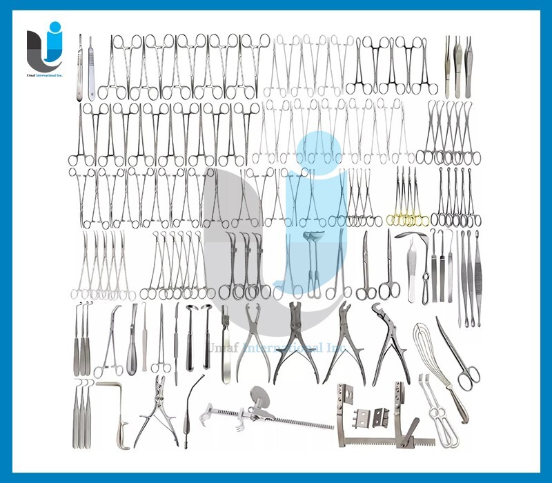Thoracotomy Medium Set Basic Operation Chest Major Minor Surgery Tool 140 Pieces