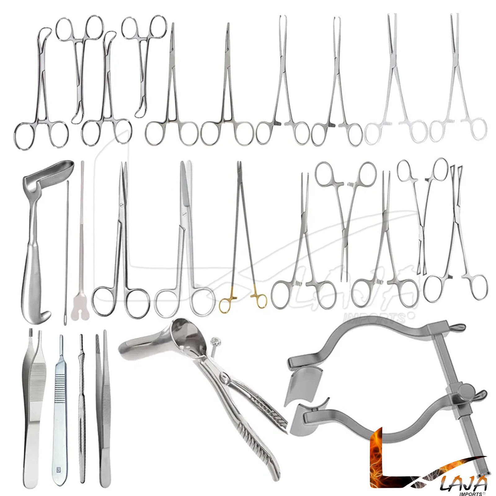 Rectal Surgery Instrument Set 36 Pcs Removal of Diseased Organ Resection Instrum