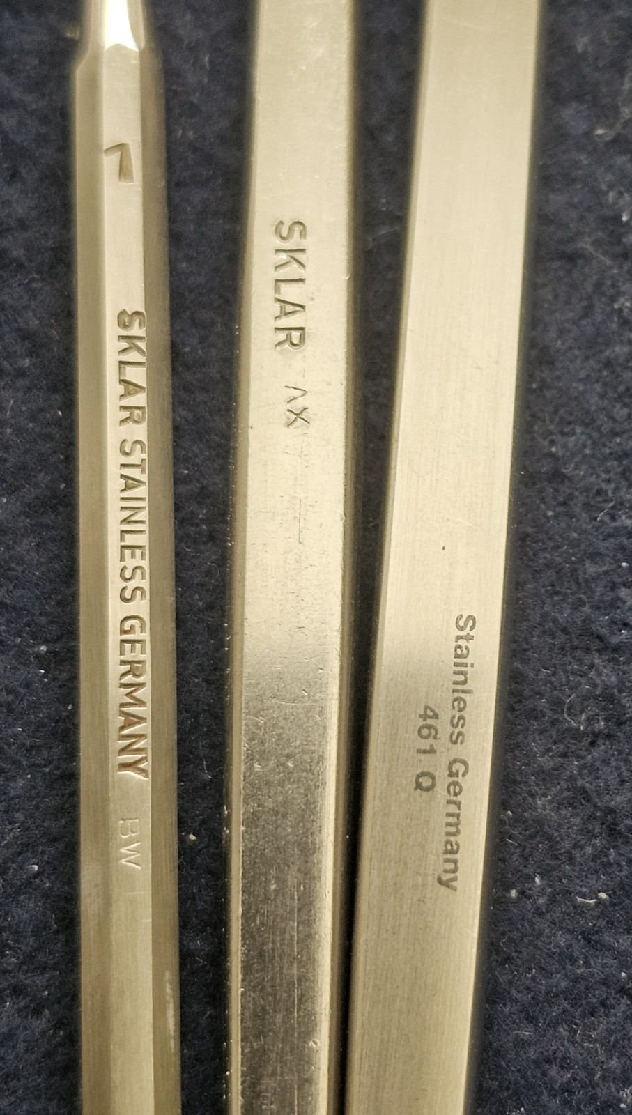 3 Sklar Currettes German Stainless Steel