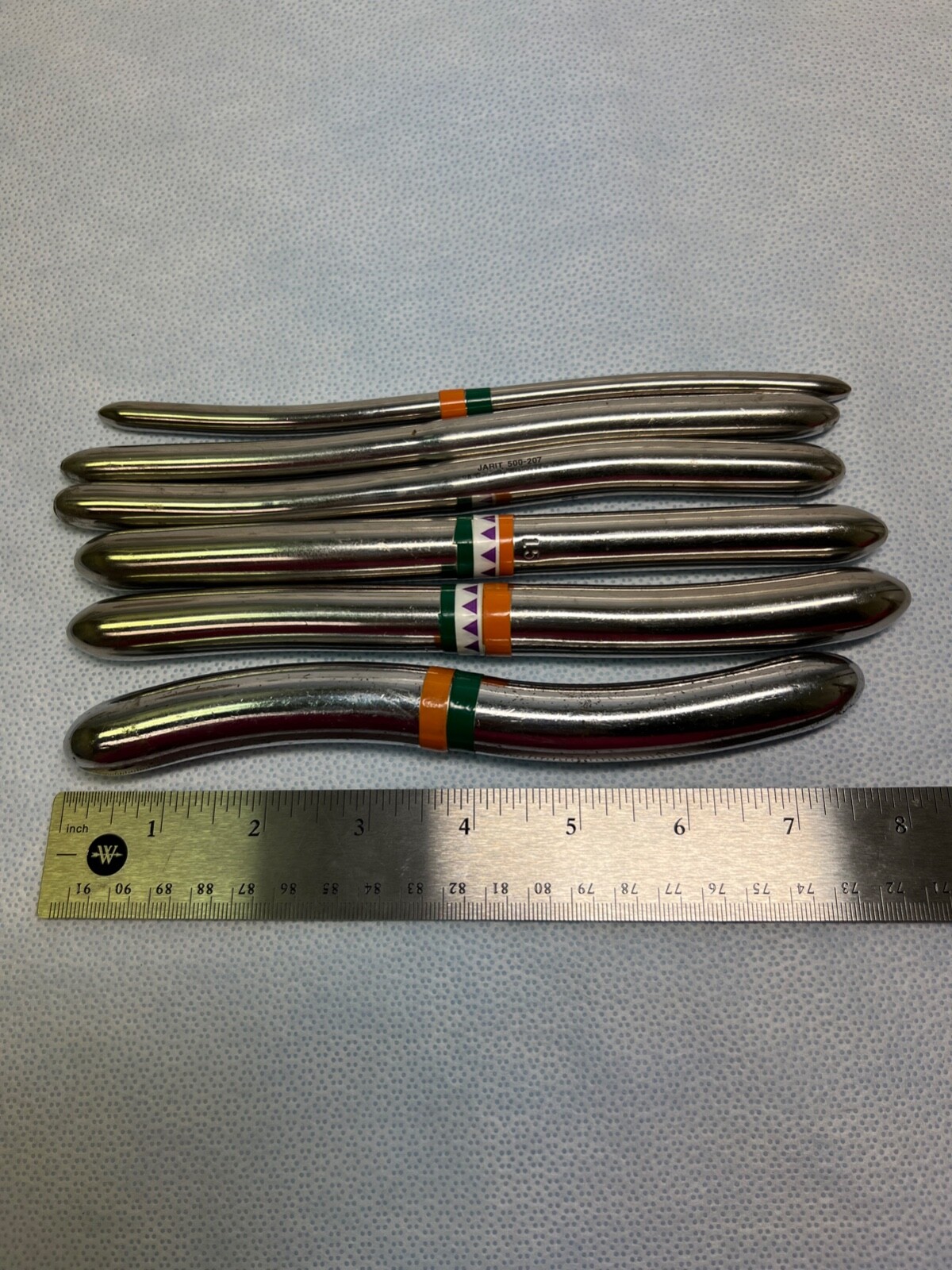 Lot of 6 Jarit / Codman / V. Mueller HEGAR Uterine Dilators