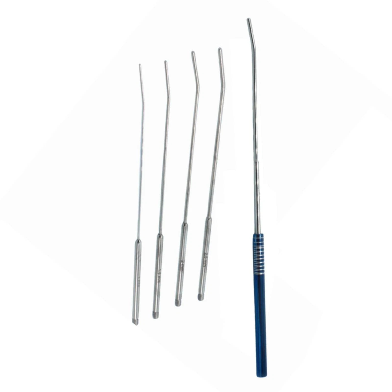 Mini Cervical Uterine Dilator Set With Interchangable Handle 1, 1.5, 2, 2.5, 3mm