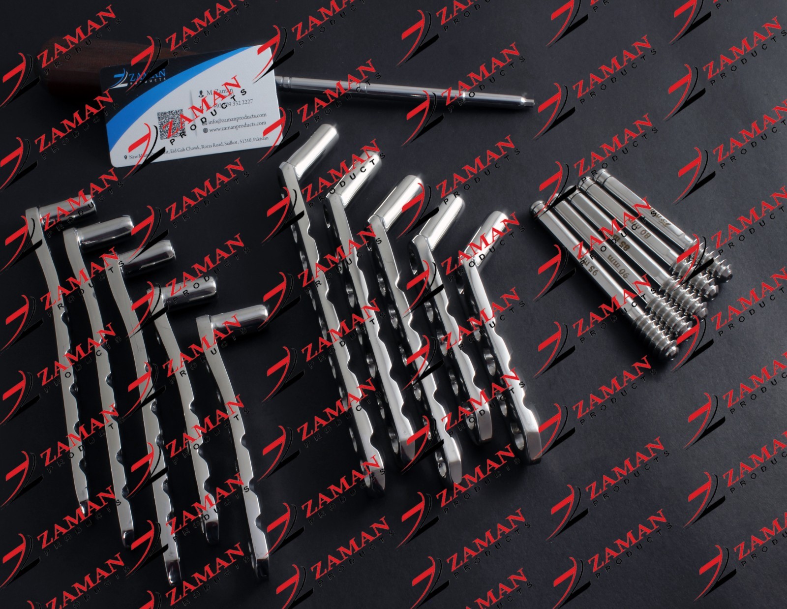 DCS 95° + DHS 135° locked plates + DHS Screws of 12.5mm + 5.0mm Locking Screws