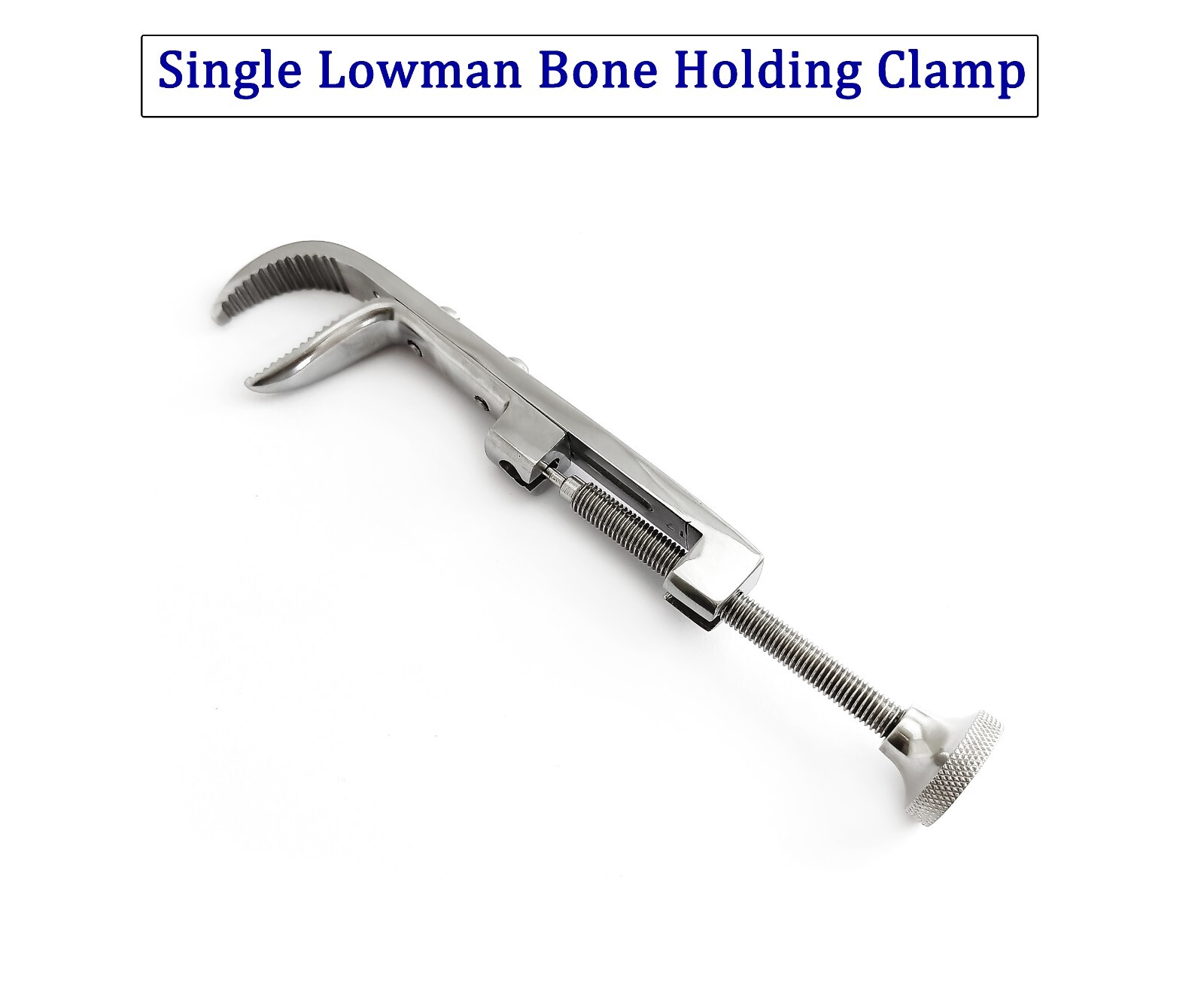 Single Lowman bone clamp SS Veterinary surgical instrument