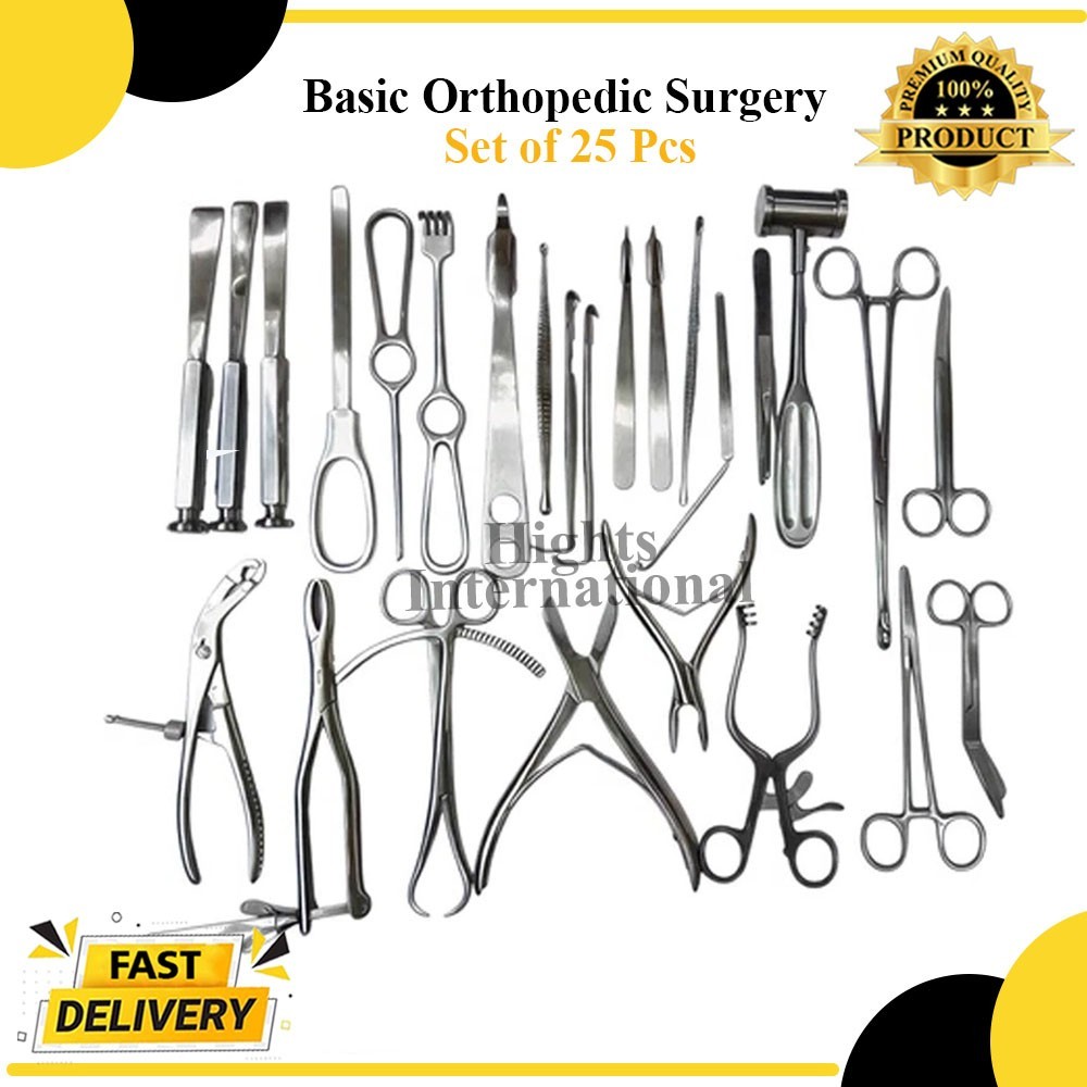 Basic Orthopedic Surgery Set of 25 Pcs Surgical Instruments Best Quality