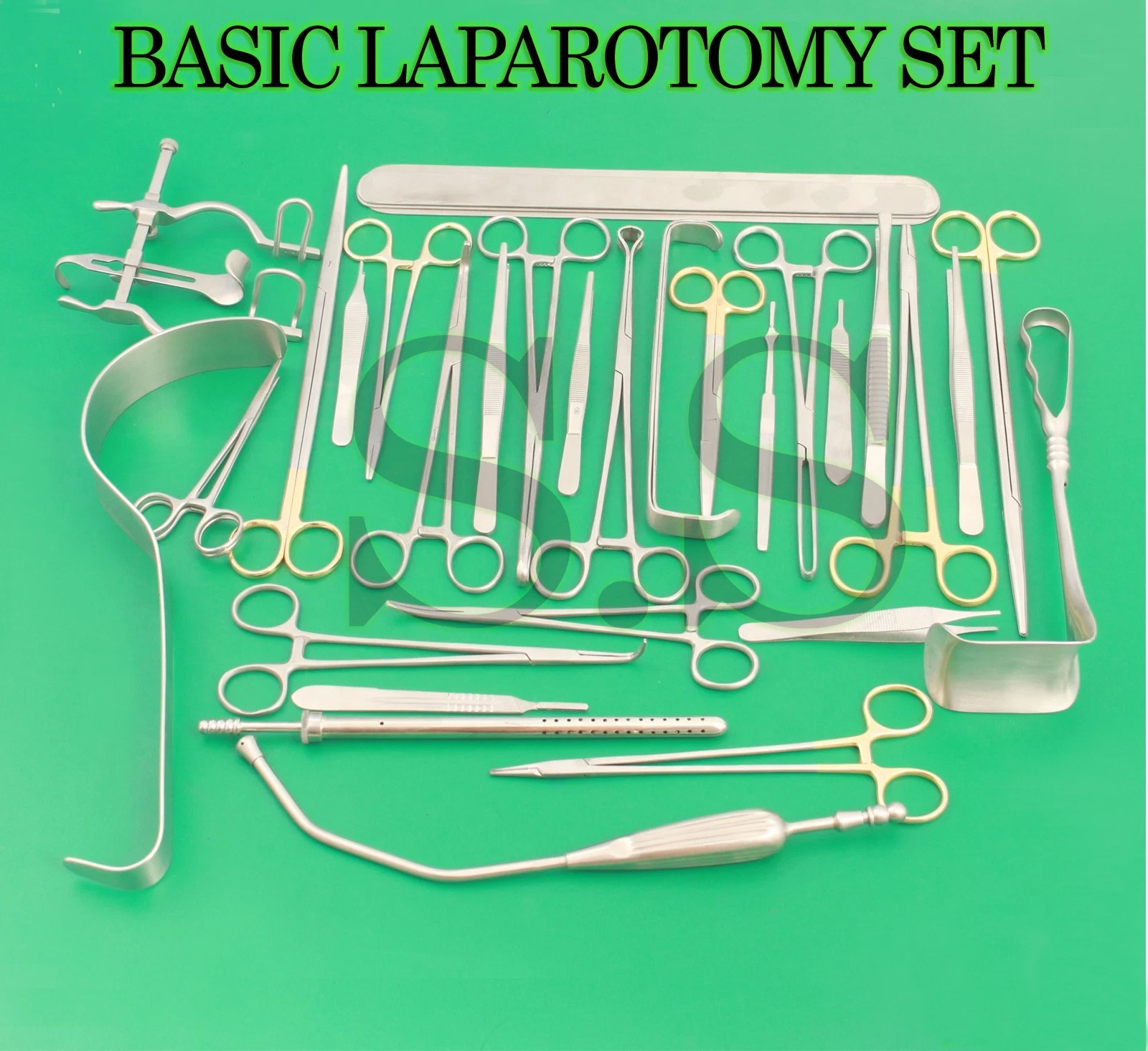 Basic Laparotomy Set 104 Pcs Surgical Instruments Surgery Medical Abdomi
