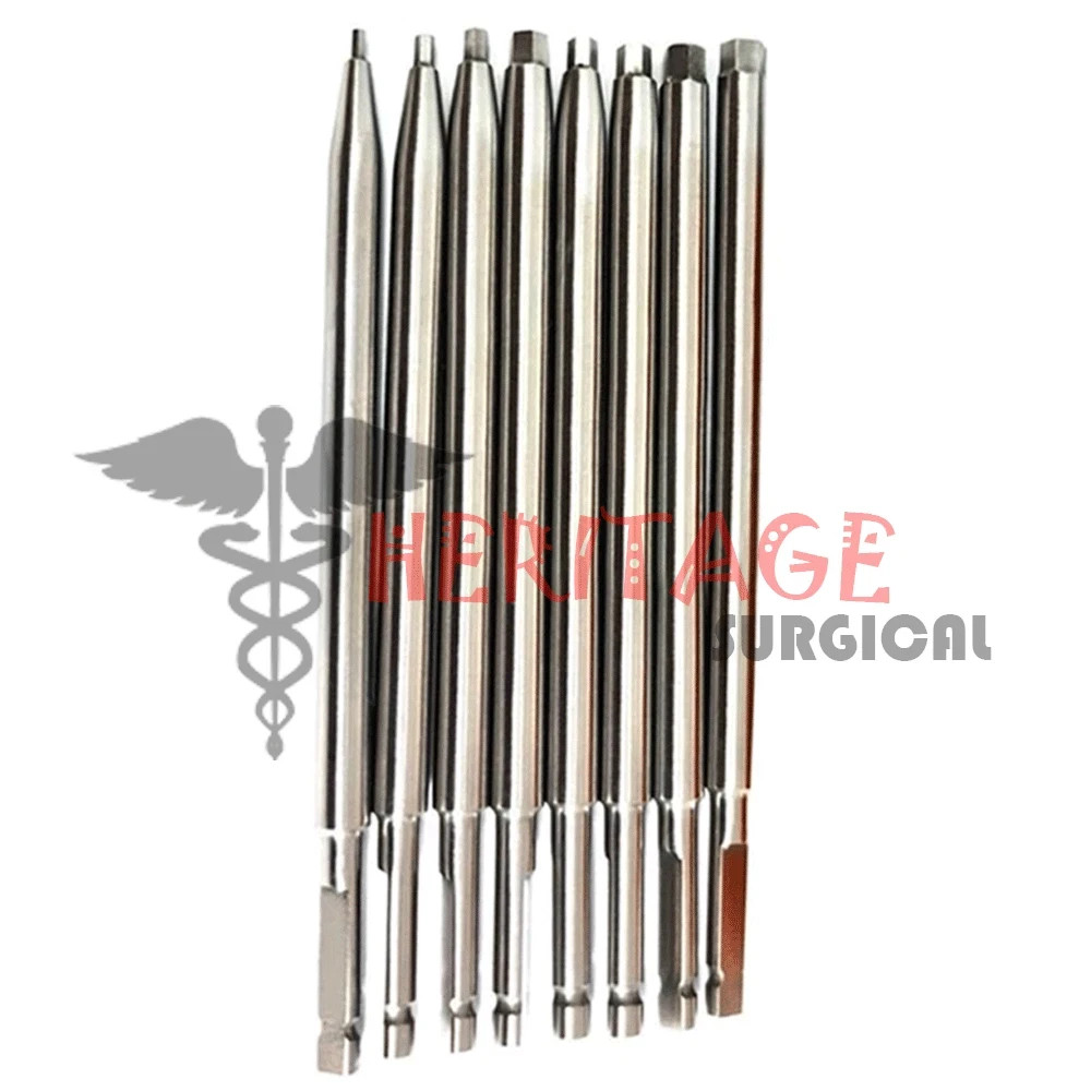 Orthopedic Bone Screwdriver set Gold Quick Coupling handle Surgical Instruments