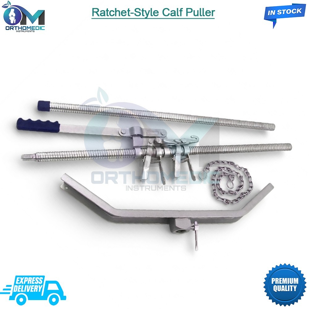 Ratchet-Style Calf Puller 65 Birthing Calving Veterinary Supplies W Zipper Bag